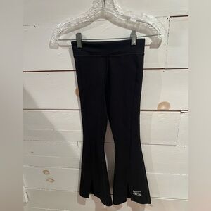 Nike Air Girls Black Flared Bottoms, size small, EUC, slits, athletic wear